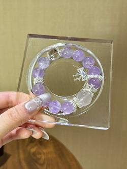 ▫️▪️ Amethyst blonde crystal bracelet
