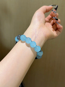 ▫️▪️ Blue chalcedony multi-treasure bracelet