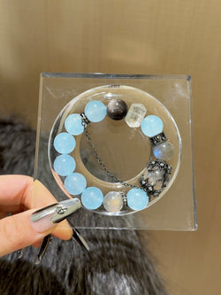 ▫️▪️ Blue chalcedony multi-treasure bracelet