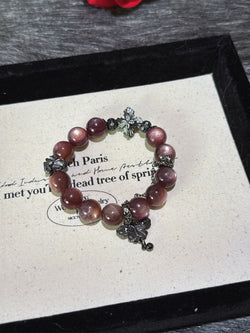 ▫️▪️ Purple lipidolite bracelet