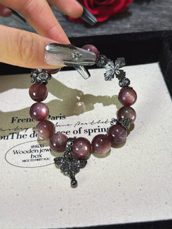 ▫️▪️ Purple lipidolite bracelet