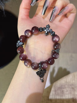 ▫️▪️ Purple lipidolite bracelet