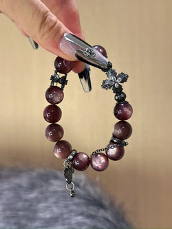 ▫️▪️ Purple lipidolite bracelet
