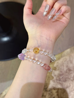 ▫️▪️ White crystal multi-treasure bracelet