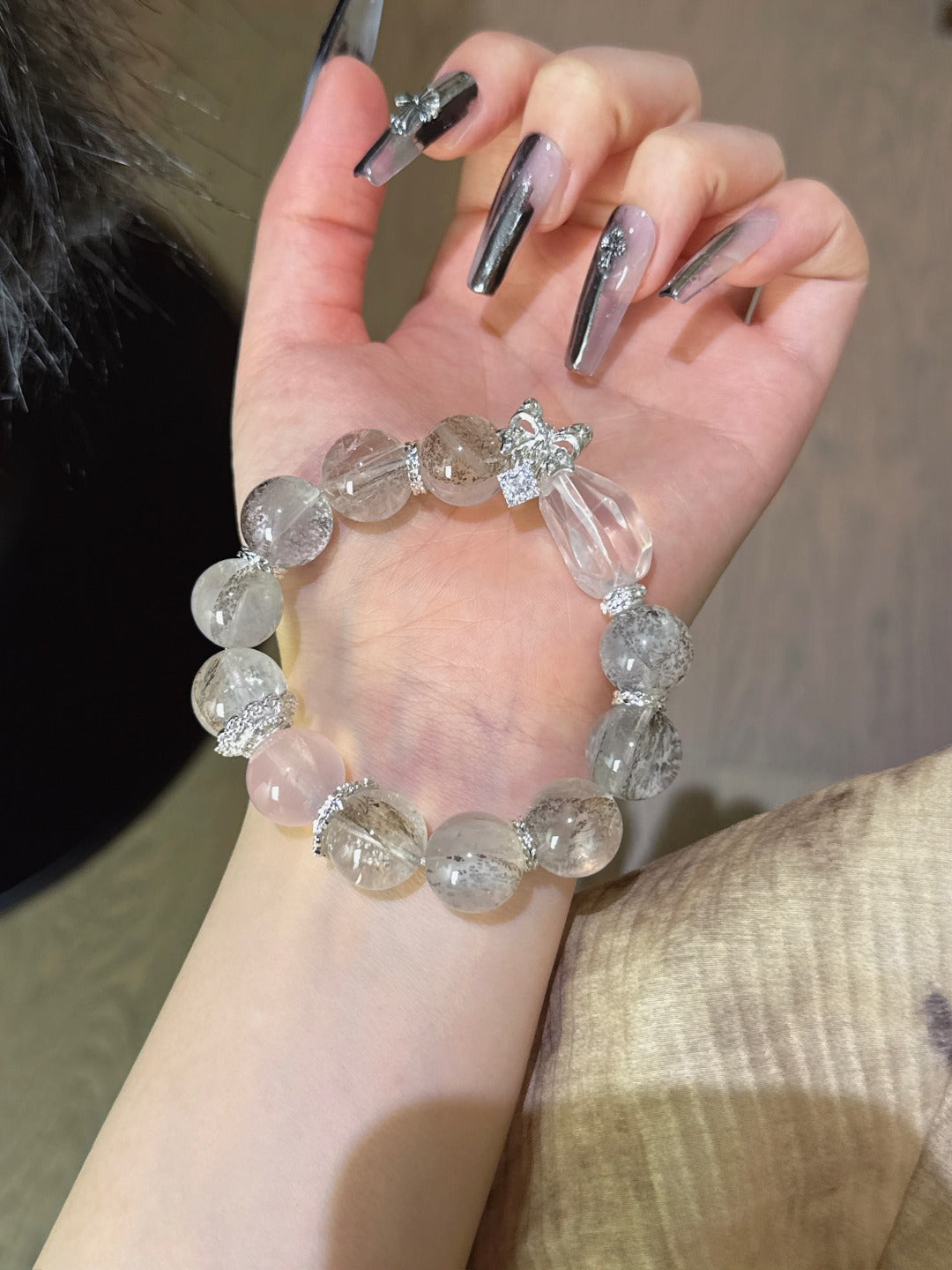 ▫️▪️ Small gum pollen crystal bracelet