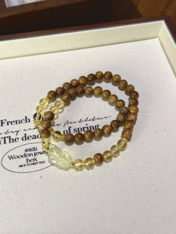 ▫️▪️ Citrine agarwood pixiu bracelet