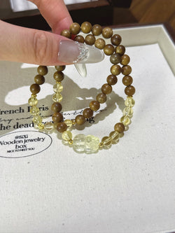 ▫️▪️ Citrine agarwood pixiu bracelet