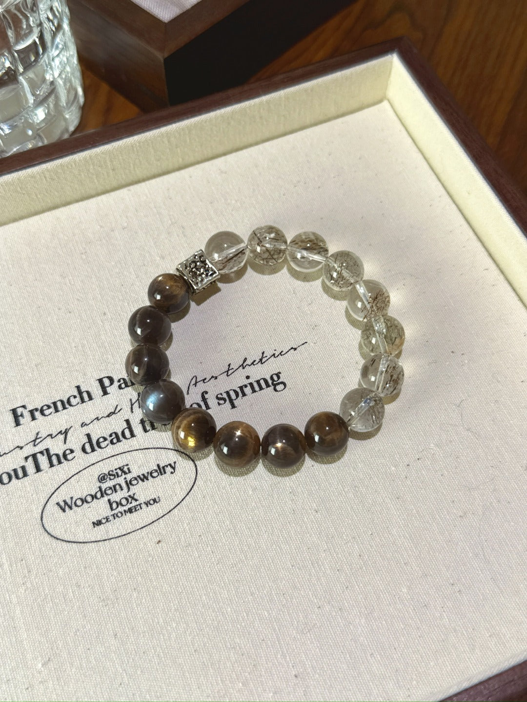 ▫️▪️ Gold backbone black gold super bracelet