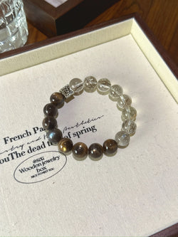 ▫️▪️ Gold backbone black gold super bracelet