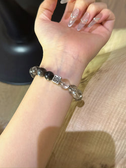 ▫️▪️ Gold backbone black gold super bracelet