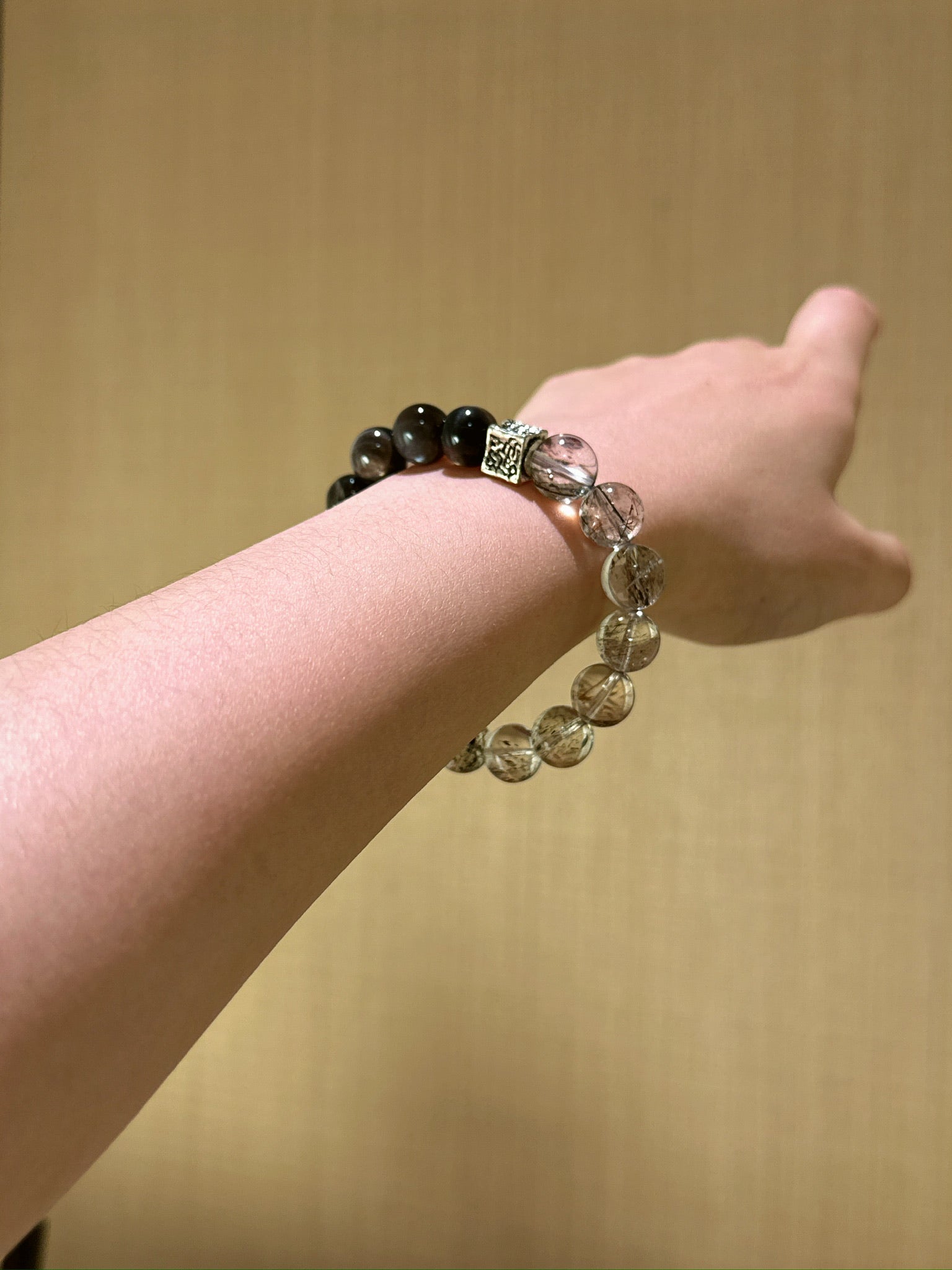 ▫️▪️ Gold backbone black gold super bracelet