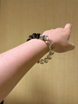 ▫️▪️ Gold backbone black gold super bracelet