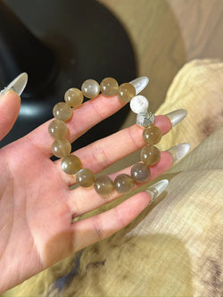 ▫️▪️ Milk tea moonlight snowflake ghost bracelet