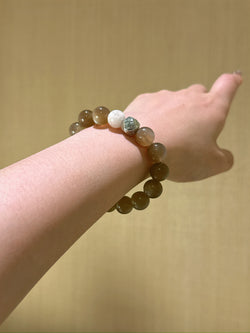 ▫️▪️ Milk tea moonlight snowflake ghost bracelet