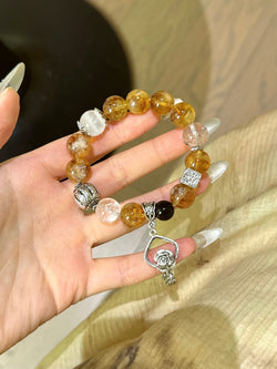 ▫️▪️ Yellow Tower Crystal Duobao bracelet