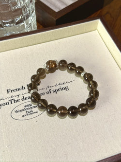 ▫️▪️ Gold backbone citrine bracelet