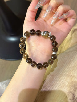▫️▪️ Gold backbone citrine bracelet