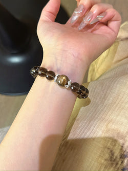 ▫️▪️ Gold backbone citrine bracelet
