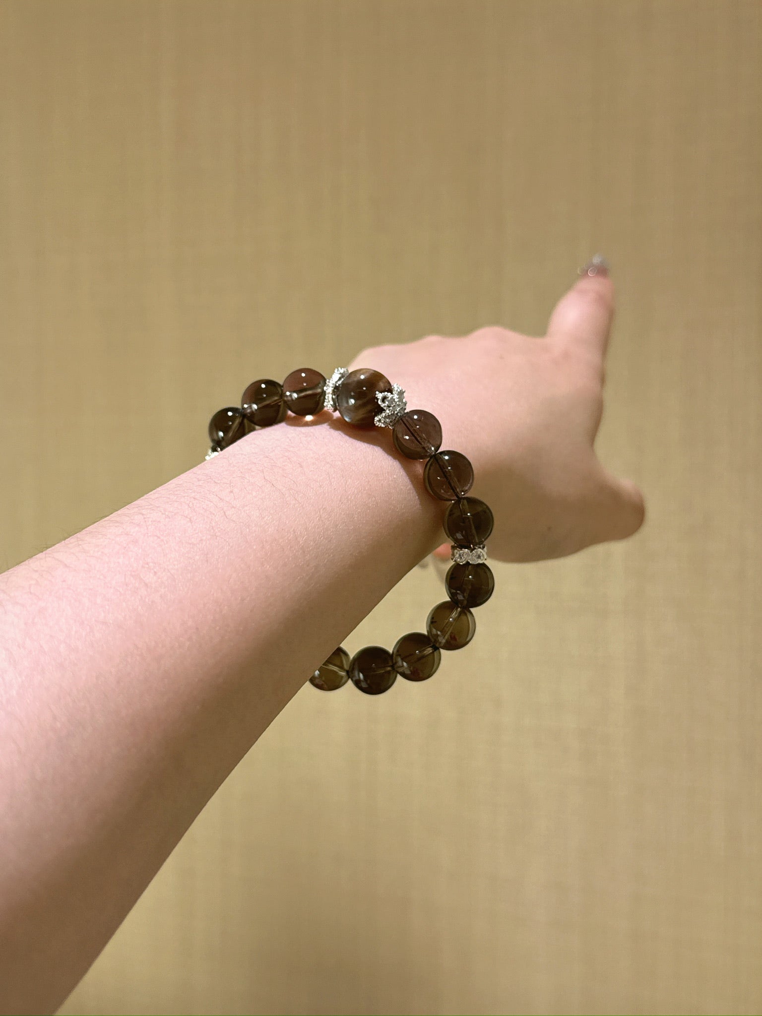 ▫️▪️ Gold backbone citrine bracelet