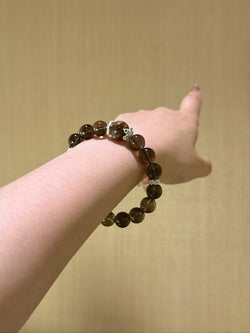 ▫️▪️ Gold backbone citrine bracelet