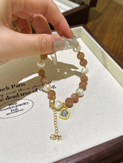 ▪️ Sun stone shell bead bracelet