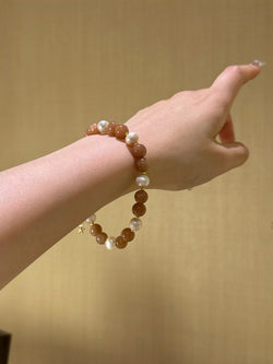 ▪️ Sun stone shell bead bracelet
