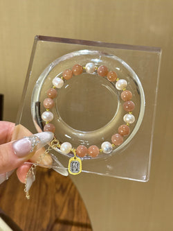 ▪️ Sun stone shell bead bracelet
