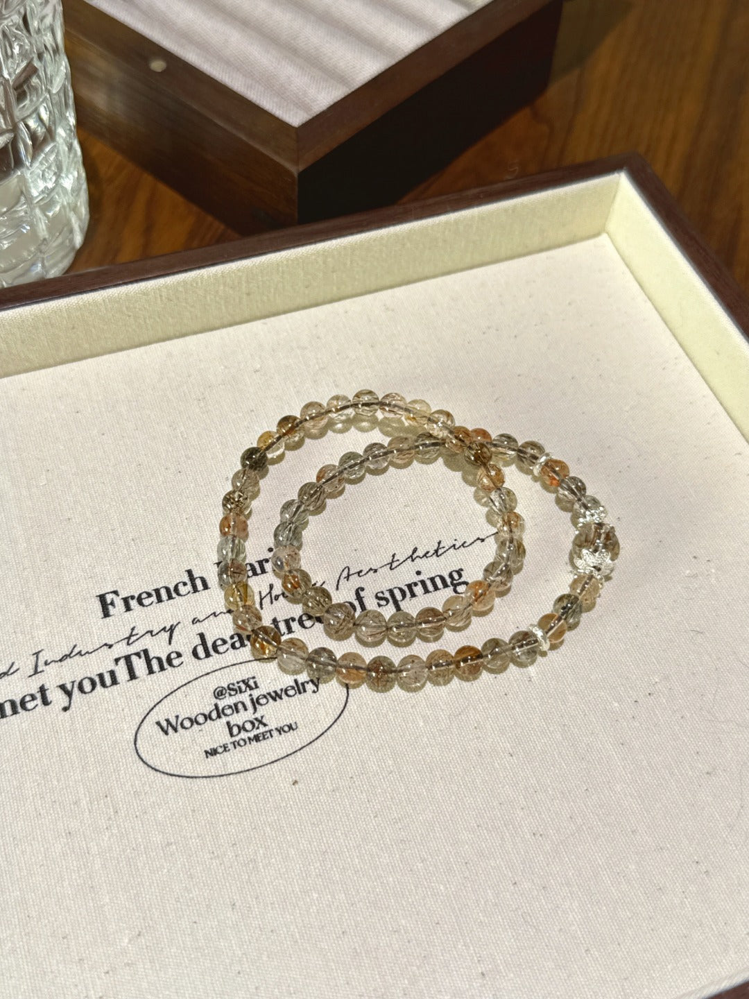 ▫️▪️ Black and gold super double circle bracelet