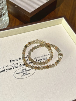 ▫️▪️ Black and gold super double circle bracelet