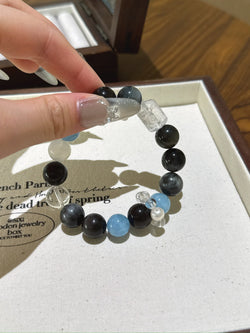 ▫️▪️ Blue and black multi-treasure bracelet