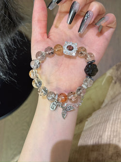 ▫️▪️ Black gold super obsidian claw claw bracelet