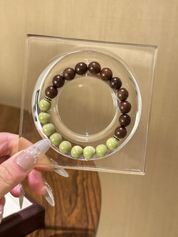 ▫️▪️ Alxa agate sandalwood bracelet