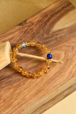 ▫️▪️ Yellow Ace Lapis Lazuli Bracelet (Men)