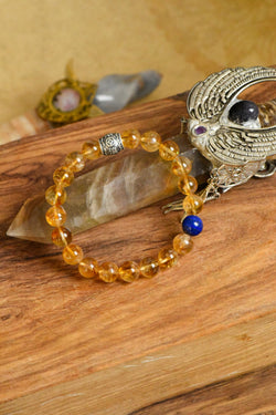 ▫️▪️ Yellow Ace Lapis Lazuli Bracelet (Men)