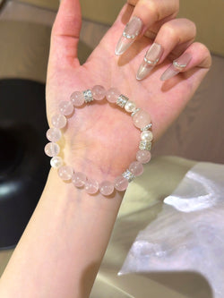 ▫️▪️ Pink crystal bead bracelet