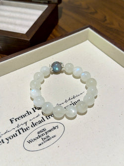 ▫️▪️ Blue Moonlight Grey Moonlight Bracelet