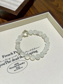▫️▪️ Blue moonlight pearl citrine star bracelet
