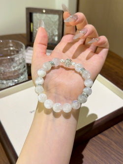 ▫️▪️ Blue moonlight shell bead bracelet