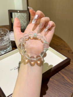 ▫️▪️ White crystal powder crystal bracelet