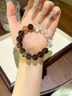 ▫️▪️ Tea crystal white crystal bracelet