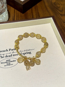 ▫️▪️ Blonde crystal bracelet