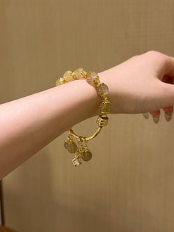 ▫️▪️ Blonde crystal bracelet
