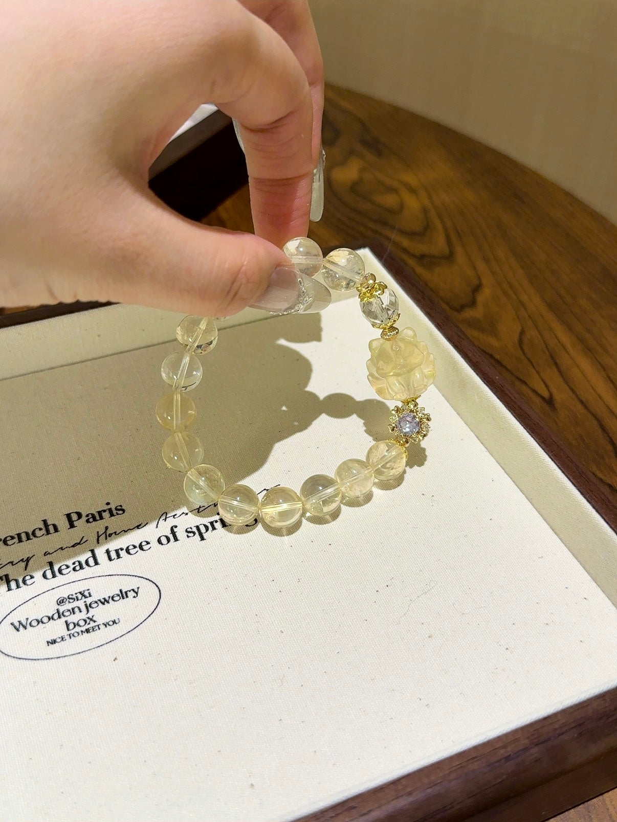 ▫️▪️ Citrine nine-tailed fox bracelet