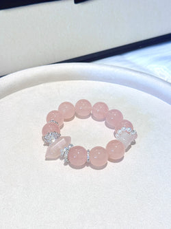 ▫️▪️ Pink crystal double-pointed bracelet
