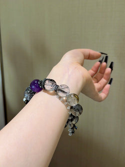 ▫️▪️ Shining amethyst bracelet