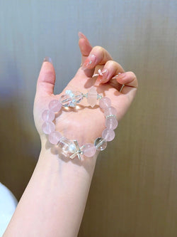 ▫️▪️ Pink crystal double-pointed bracelet