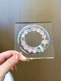 ▫️▪️ Pink crystal double-pointed bracelet