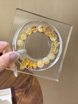 ▫️▪️ Huang Tajing blonde crystal beeswax bracelet
